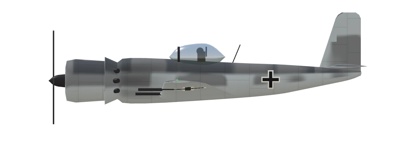 Focke-Wulf Fw 190 A-5, side view