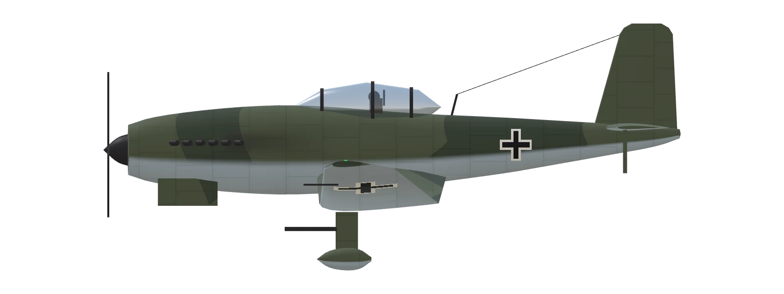 Junkers Ju 87 D-5 Stuka, side view