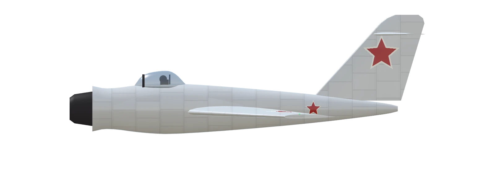 Mikoyan-Gurevich MiG-15bis, side view